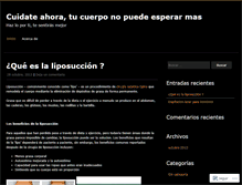 Tablet Screenshot of cuidateahora.wordpress.com