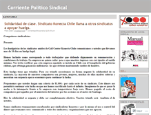 Tablet Screenshot of corrientepoliticosindical.wordpress.com