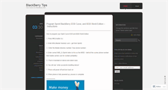 Desktop Screenshot of blackberrytips.wordpress.com