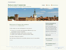 Tablet Screenshot of espacedescardeurs.wordpress.com