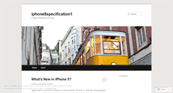 Desktop Screenshot of iphone5specification1.wordpress.com