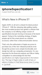 Mobile Screenshot of iphone5specification1.wordpress.com