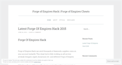 Desktop Screenshot of forgeofempireshack2015.wordpress.com