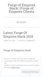 Mobile Screenshot of forgeofempireshack2015.wordpress.com