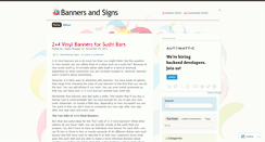 Desktop Screenshot of bannersandsigns.wordpress.com