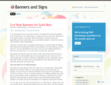 Tablet Screenshot of bannersandsigns.wordpress.com