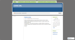 Desktop Screenshot of carvesrl.wordpress.com