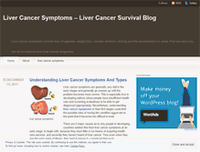 Tablet Screenshot of livercancersymptoms0.wordpress.com