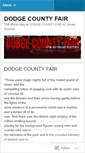 Mobile Screenshot of dodgecountyfair.wordpress.com