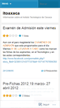 Mobile Screenshot of itoaxaca.wordpress.com