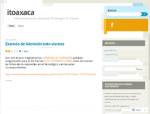 Tablet Screenshot of itoaxaca.wordpress.com