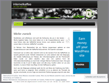 Tablet Screenshot of internetkaffee.wordpress.com