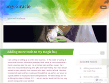 Tablet Screenshot of angeloracle.wordpress.com