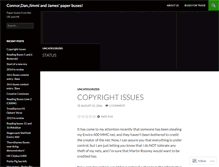 Tablet Screenshot of connordanpaperbus.wordpress.com