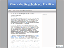 Tablet Screenshot of clearwaterneighborhoodscoalition.wordpress.com
