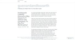 Desktop Screenshot of guenardandbozarth.wordpress.com