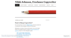 Desktop Screenshot of nikkijohnsoncreative.wordpress.com