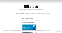 Desktop Screenshot of ibilbidea.wordpress.com