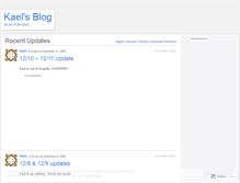 Tablet Screenshot of kaelclemmerson.wordpress.com