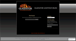 Desktop Screenshot of gladiatorlighting.wordpress.com