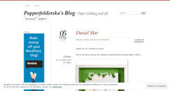 Desktop Screenshot of papperfolderska.wordpress.com