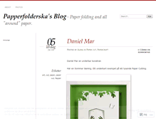 Tablet Screenshot of papperfolderska.wordpress.com