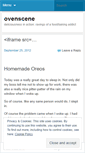 Mobile Screenshot of ovenscene.wordpress.com