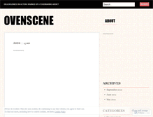 Tablet Screenshot of ovenscene.wordpress.com