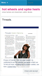 Mobile Screenshot of hotwheelshighheels.wordpress.com