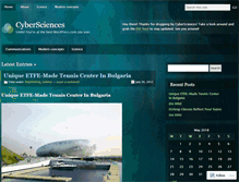 Tablet Screenshot of cybersciences.wordpress.com