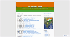 Desktop Screenshot of anindianyear.wordpress.com