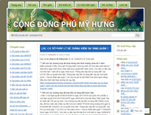 Tablet Screenshot of congdongphumyhung.wordpress.com