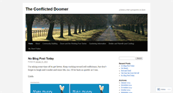 Desktop Screenshot of conflicteddoomer.wordpress.com