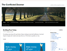 Tablet Screenshot of conflicteddoomer.wordpress.com