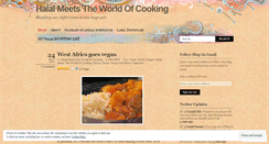Desktop Screenshot of halalmeetstheworldofcooking.wordpress.com