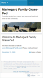 Mobile Screenshot of markegardfamilygrassfed.wordpress.com