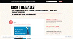 Desktop Screenshot of kicktheballs.wordpress.com