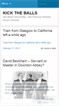 Mobile Screenshot of kicktheballs.wordpress.com