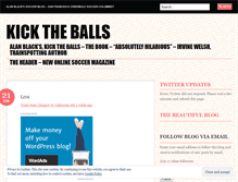 Tablet Screenshot of kicktheballs.wordpress.com