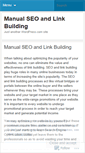 Mobile Screenshot of linkbuildingsearchengineoptimization.wordpress.com