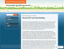 Tablet Screenshot of linkbuildingsearchengineoptimization.wordpress.com