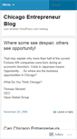 Mobile Screenshot of chicagoentrepreneur.wordpress.com