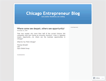 Tablet Screenshot of chicagoentrepreneur.wordpress.com