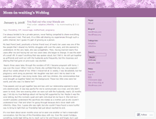 Tablet Screenshot of mominwaiting.wordpress.com