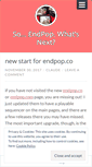 Mobile Screenshot of endpop.wordpress.com