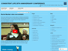 Tablet Screenshot of cl25conf.wordpress.com