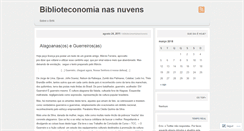 Desktop Screenshot of biblioteconomianasnuvens.wordpress.com