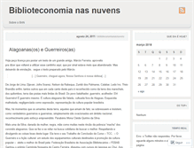Tablet Screenshot of biblioteconomianasnuvens.wordpress.com