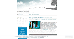 Desktop Screenshot of myloveformusic.wordpress.com