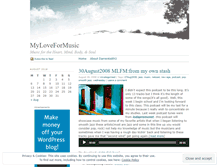 Tablet Screenshot of myloveformusic.wordpress.com